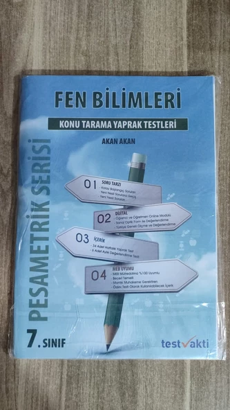 PESAMETRİK SERİSİ 7. SINIF FEN BİLİMLERİ KONU TARAMA TESTLERİ