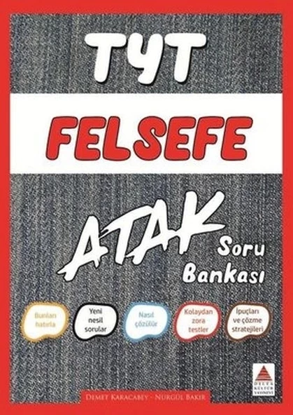 Delta TYT Felsefe Atak Soru Bankası (Yeni) ürün görseli 1