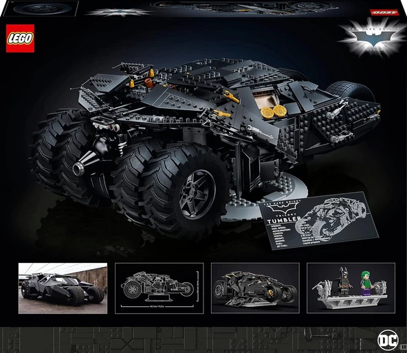 LEGO DC Batman Batmobile Tumbler 76240 - Yetişkinler İçin Koleksiyonluk ve Sergilenebilir Model Yapım Seti (2049 Parça)