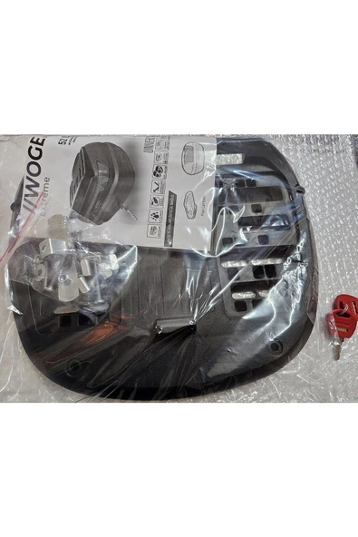 Wogen 52 Lt Motosiklet Arka Çanta Üst Bagaj Sırt Dayamasız Basic Model Siyah Bagaj Topcase - 7
