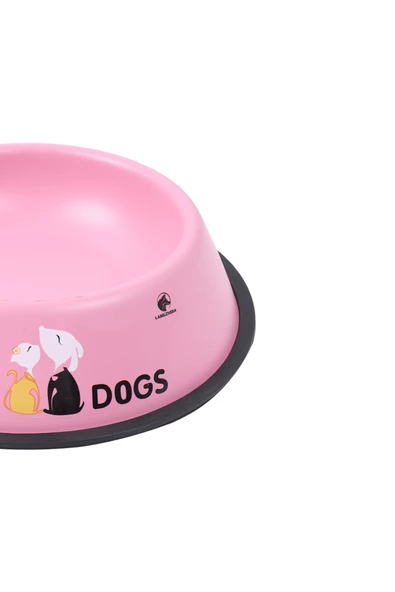 RENKli Metal Mama Kabı, Kedi Köpek Mama Su Kabı 20 cm - 11