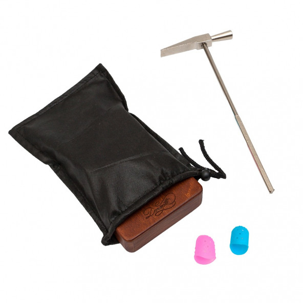 Kalimba Full Set -Hediye Paketi - Stand- Sarkı Notalar Bebek Pembesi - 5