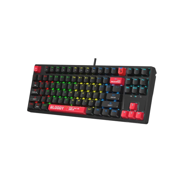 Bloody S87 Mekanik Red Switch RGB Anti-Ghosting Kablolu Klavye