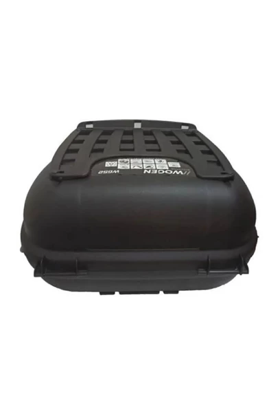 Wogen 52 Lt Motosiklet Arka Çanta Üst Bagaj Sırt Dayamasız Basic Model Siyah Bagaj Topcase - 6