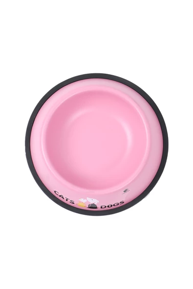 RENKli Metal Mama Kabı, Kedi Köpek Mama Su Kabı 20 cm - 10