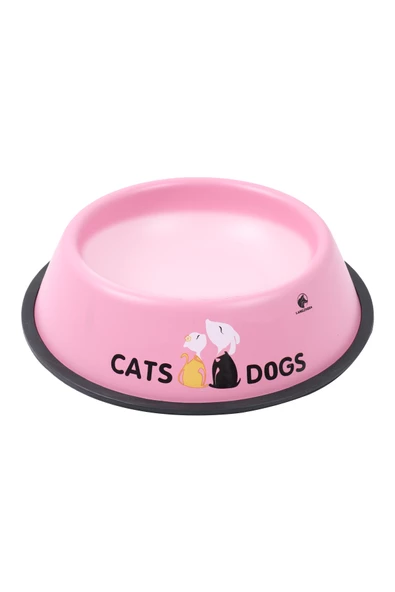 RENKli Metal Mama Kabı, Kedi Köpek Mama Su Kabı 20 cm - 8