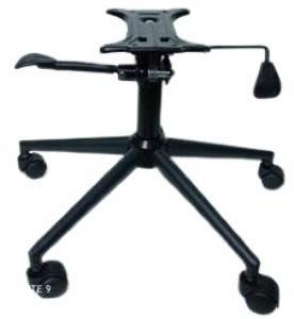 Konik Metal Ayak Çift Kollu Mekanizma Siyah Renk ürün görseli