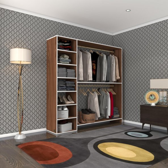 Kenzlife giysi dolabı abdurrahman 180*180*40 cvz gardırop