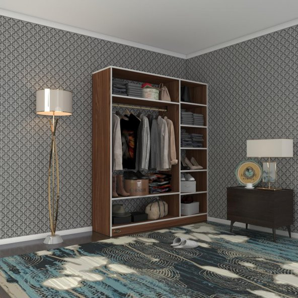 Kenzlife giysi dolabı dursun 180*150*40 cvz gardırop ürün görseli