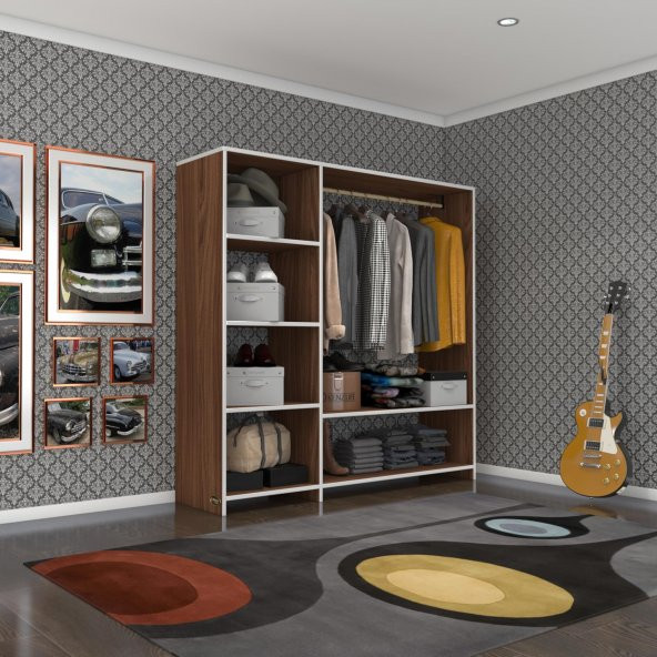 Kenzlife giysi dolabı mükremin 150*150*40 cvz gardırop