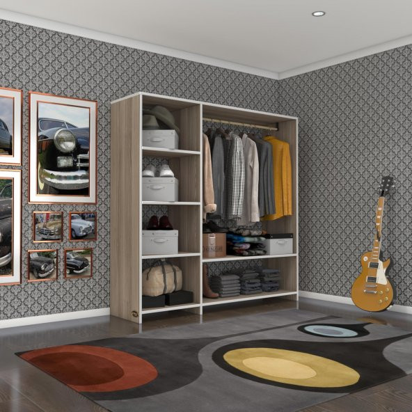 Kenzlife giysi dolabı mükremin 150*150*40 crd gardırop