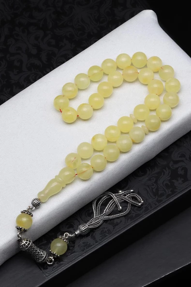 Damla Kehribar Küre Kesim Tesbih Litvanya Sertifikalı ürün görseli