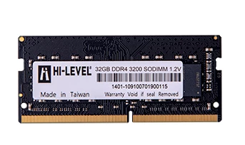 32GB DDR4 3200Mhz SODIMM 1.2V HLV-SOPC25600D4/32G HI-LEVEL ürün görseli 1