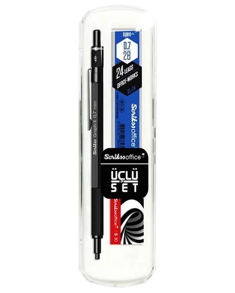 Scrikss Graph-X Mat Siyah 0.7 Versatil 3’lü Set