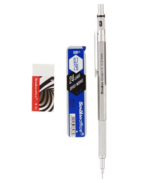 Scrikss Graph-X Saten Gri 0.7 Versatil 3’lü Set - 2