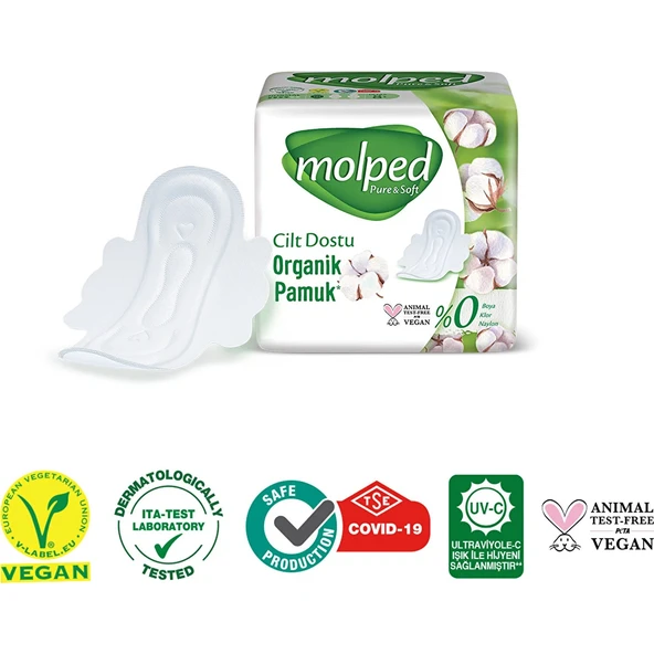 Molped Pure&Soft Hijyenik Ped Uzun 36 Adet Mega Pk - Resim 5