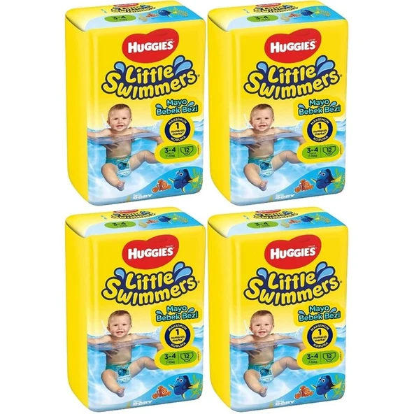 Huggıes Little Swımmers Mayo Bebek Bezi Beden:3-4 (7-15Kg) 48 Adet (4Pk*12) ürün görseli