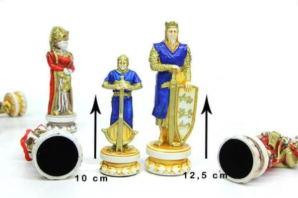 Satranç Taşı Polyester Büyükboy Osmanlı Haçlı Dekoratif Hediyelik - 2