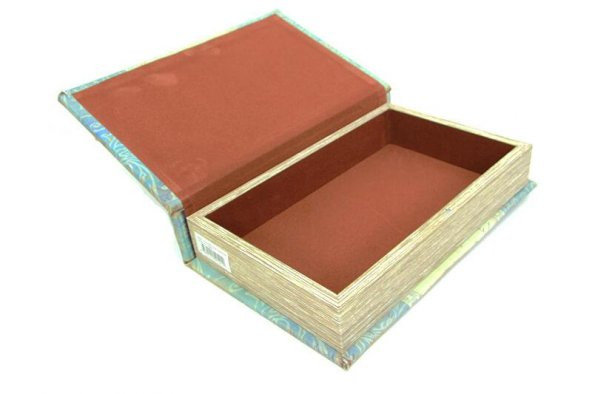 Kutu Kitap Aynalı Dalda Kuş Kitap Kutusu Dekoratif Hediyleik - 3