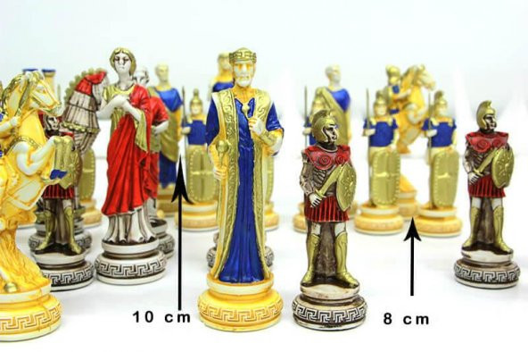 Satranç Taşı Polyester Ortaboy Truva Dekoratif Hediyelik - Resim 3