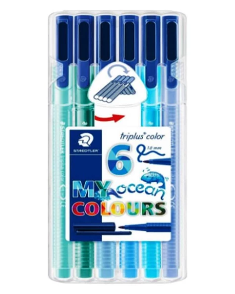 Staedtler Triplus Color Okyanus Renkleri Kalem Seti 6lı