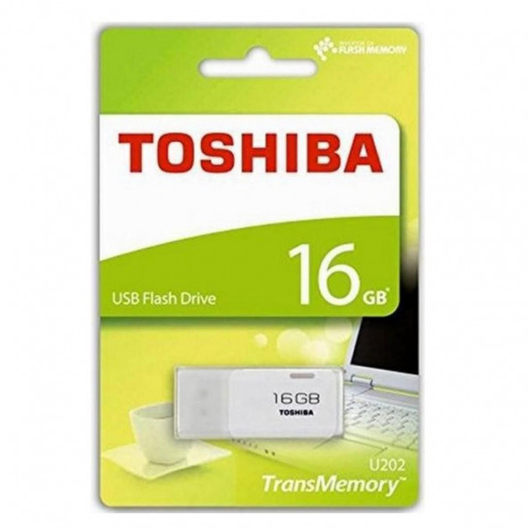 Toshiba Thn-U202W0160E4  Usb 2.0 Flash Bellek, 16Gb Usb Beyaz