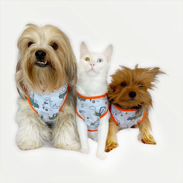 Clouds And Cars  Atlet  by Kemique  Kedi Kıyafeti Atlet - 5