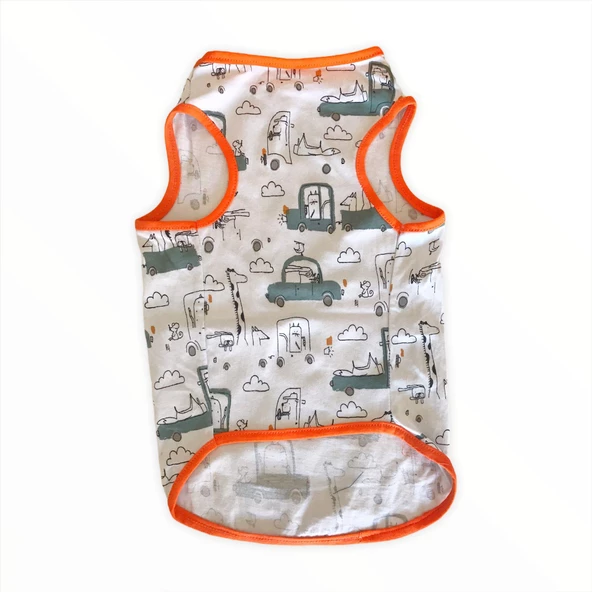 Clouds And Cars  Atlet  by Kemique  Kedi Kıyafeti Atlet - 7