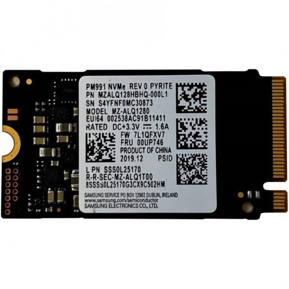 SAMSUNG MZ-ALQ128HBHQ 128GB M.2 NvME SSD