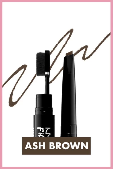 NYX Professional Makeup Fill & Fluff Eyebrow Pomade Pencil Kaş Kalemi- Ash Brown - 2