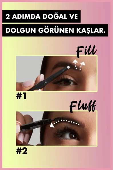 NYX Professional Makeup Fill & Fluff Eyebrow Pomade Pencil Kaş Kalemi- Ash Brown - 4