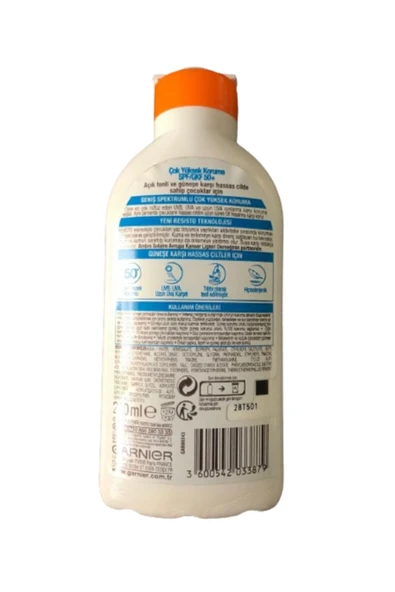 Garnier Ambre Solaire Sensitive Advanced Çocuk Hipoalerjenik Güneş Koruyucu spf/gkf 50+ 200 ML - 2