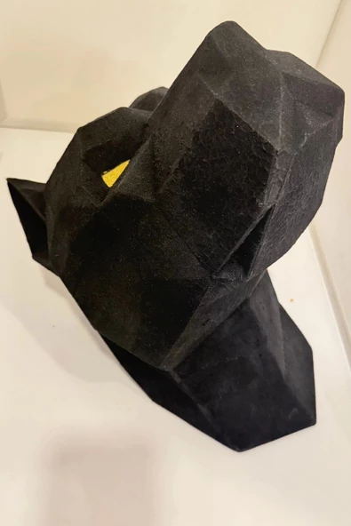 Kubik Kurt Köpek Kafası Duvar Asma Kübik Gerçek Ebatlarda Baş Kafa - Resim 7