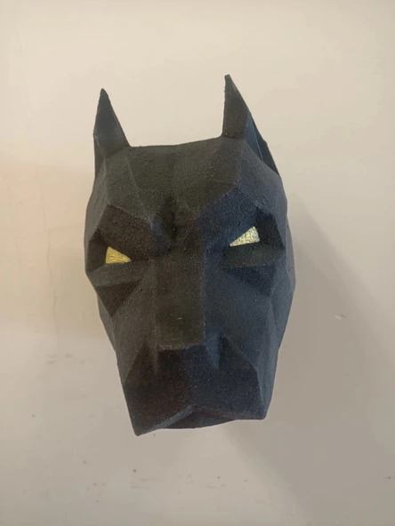 Kubik Kurt Köpek Kafası Duvar Asma Kübik Gerçek Ebatlarda Baş Kafa ürün görseli