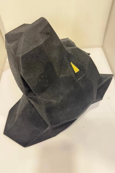 Kubik Kurt Köpek Kafası Duvar Asma Kübik Gerçek Ebatlarda Baş Kafa - Resim 8