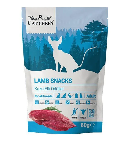 Cat Chefs Lamb Snacks 80 gr (Kuzu Etli Kedi Ödülü) ürün görseli