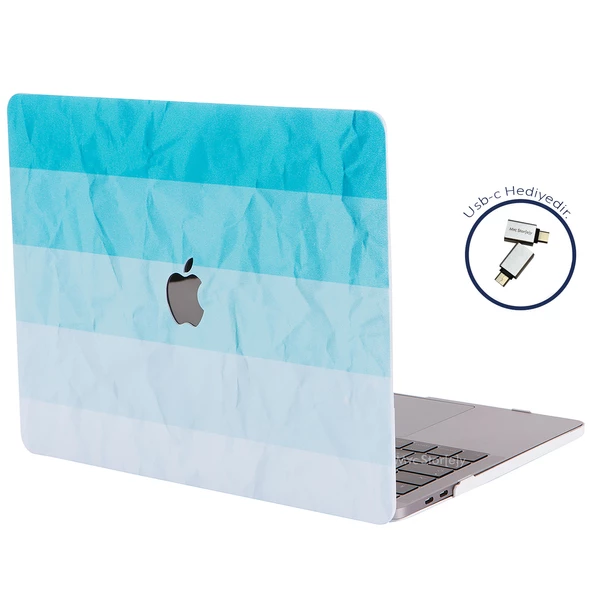 Macbook Air M1 Kılıf 13 inç Paint02 (TouchID'li M1 Air) A2337 A2179 A1932 ile Uyumlu - 8