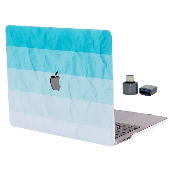 MacBook Air 13 M1 Kılıf Sert Kapak İnce Hafif Darbe Çizilme Koruma Touch ID 13.3 inç - Resim 6