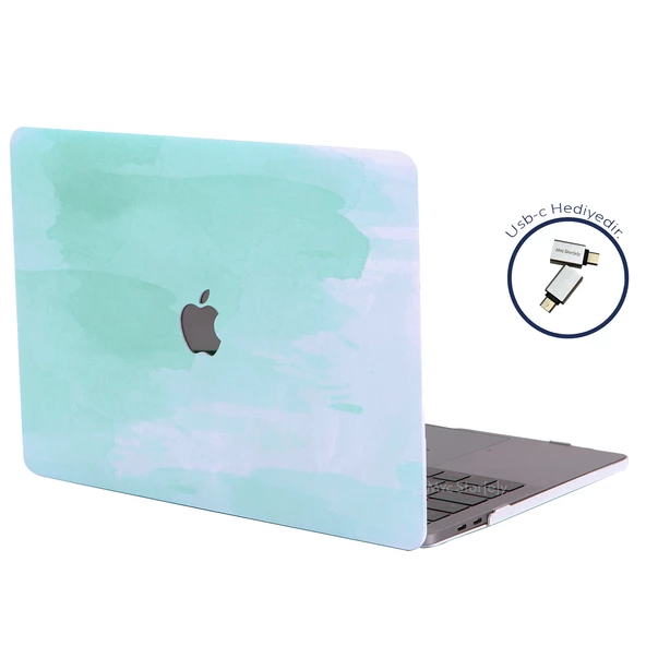 Macbook Air M1 Kılıf 13 inç Paint02 (TouchID'li M1 Air) A2337 A2179 A1932 ile Uyumlu - 12