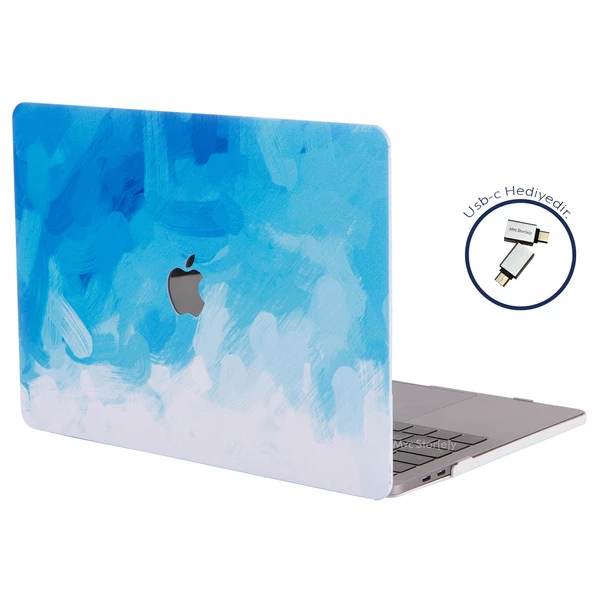 Macbook Air M1 Kılıf 13 inç Paint02 (TouchID'li M1 Air) A2337 A2179 A1932 ile Uyumlu - 10