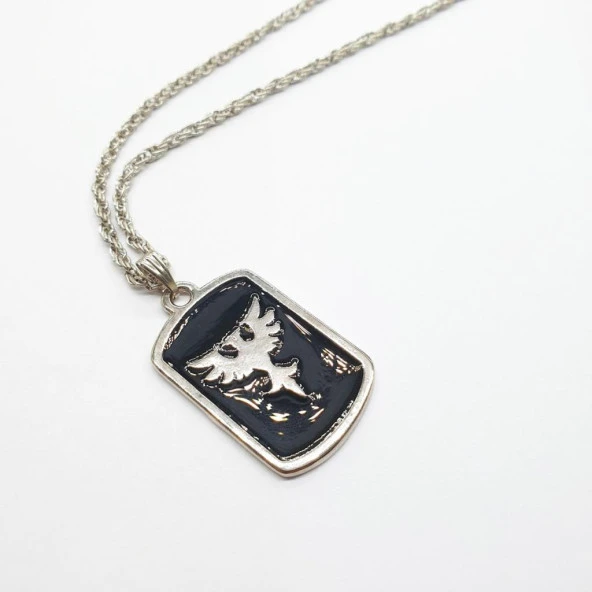 Çift Taraflı Kartal Kolye - 10