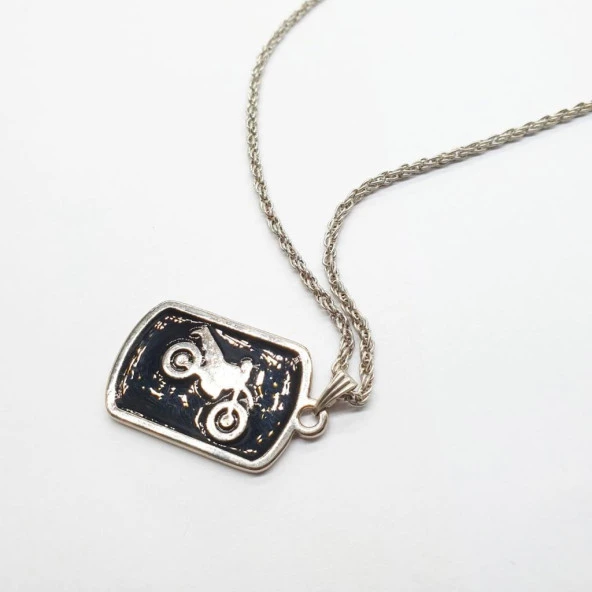 Motor Model Erkek Kolye - 4