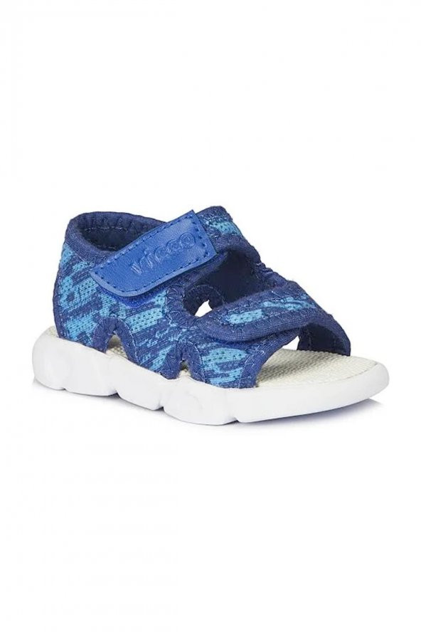 Vicco Unisex Çocuk Günlük Sandalet Kot/Mavi