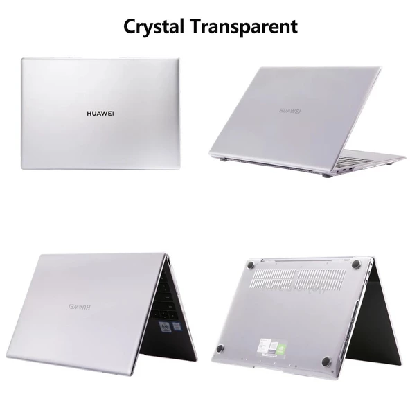 Huawei Kılıf Matebook X Kılıf (2020 Yılı) ile Uyumlu Parlak Kristal Kapak Kılıf - 5
