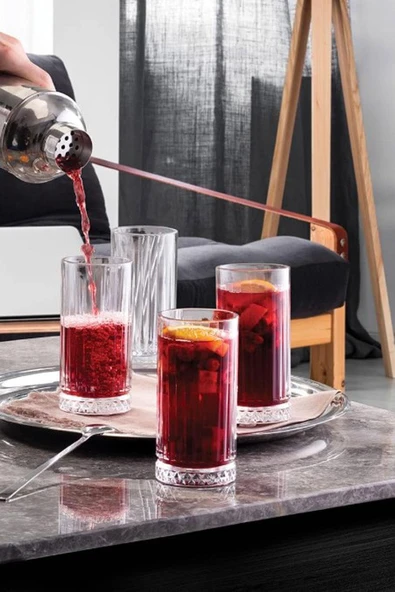 Pasabahce 520445  Elysia 6 Lı Meşrubat Long Drink Bardak 365 cc - Resim 2