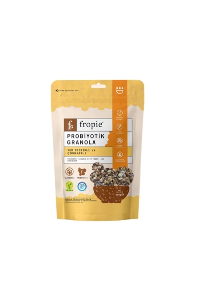 FROPİE Yer Fıstığı & Çikolata Probiyotik Granola