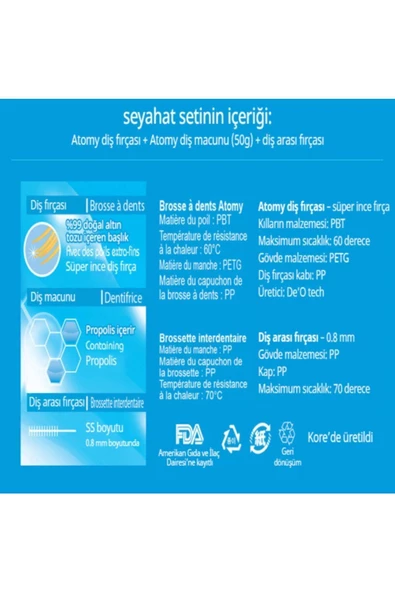 Atomy Ağız Bakım Seti (seyehat Seti) - 3