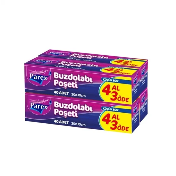 Parex Buzdolabı Poşeti 4'Lu Küçük ürün görseli