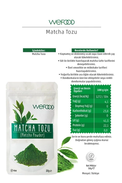 Wefood Matcha Tozu 50 gr 2'li Avantaj Seti - 3