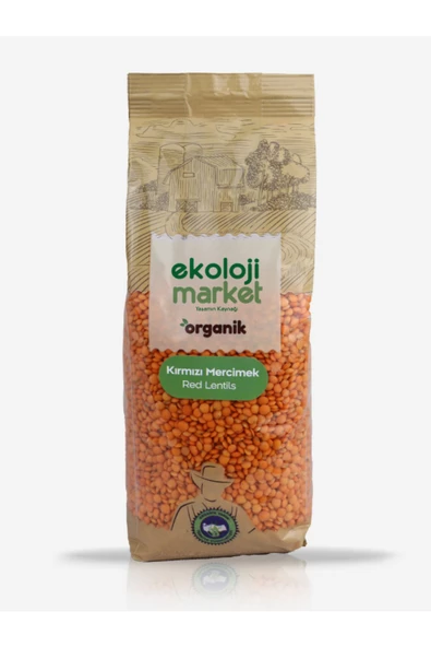 Ekoloji Market Organik Kırmızı Mercimek 750gr.